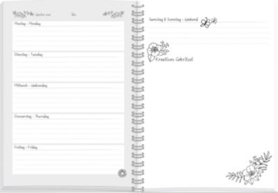 Roth Ideen Schülerkalender Scribble Time 2.0 Lighthouse immerwährend inkl. Sticker &amp; Haftnotizen
