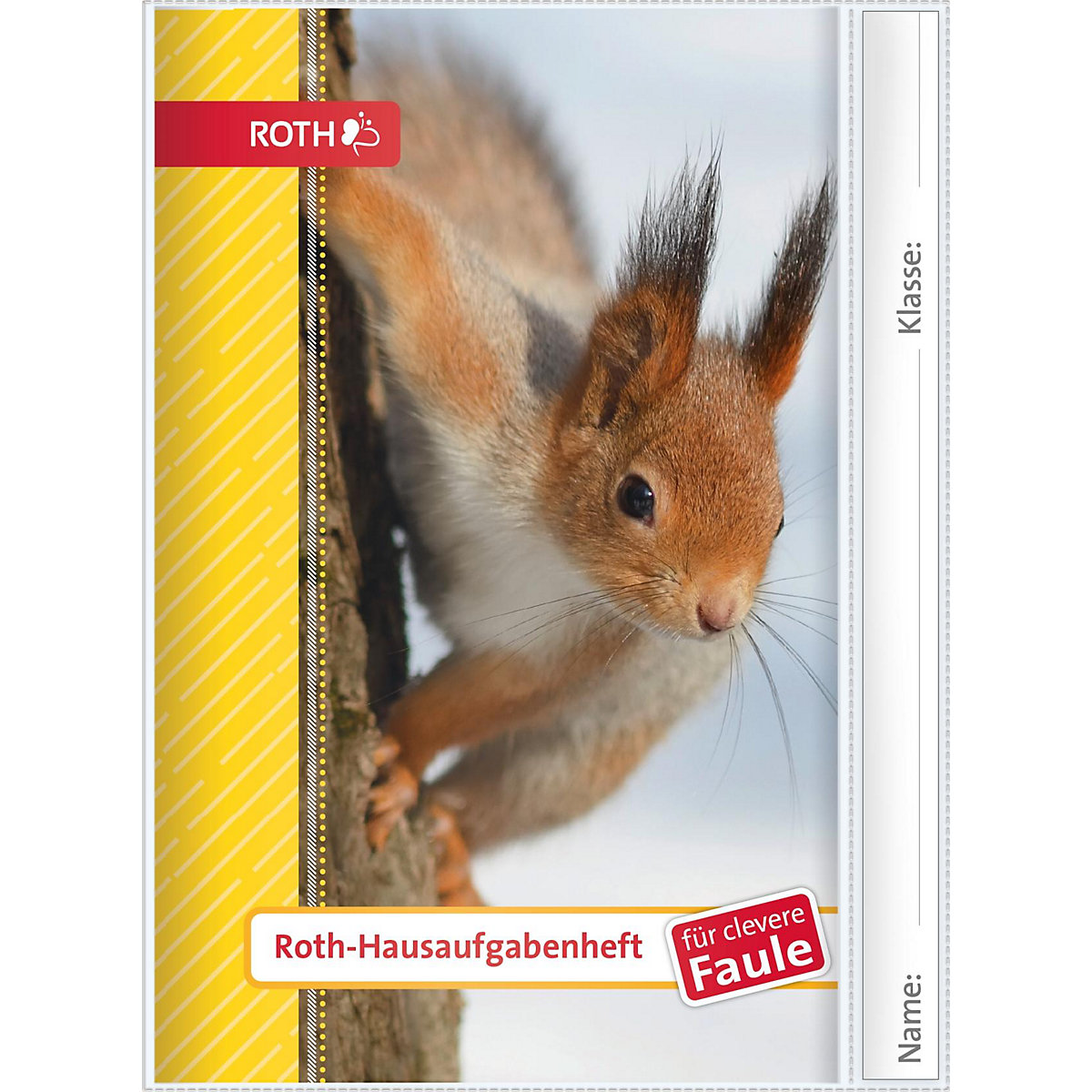 ROTH Hausaufgabenheft Für clevere Faule Eichhörnchen A5 104 Seiten in Schutzumschlag