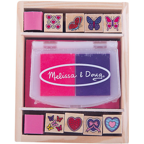 Набор печатей "Бабочки и сердечки", Melissa & Doug от Melissa & Doug