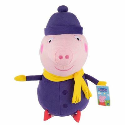 Peppa Pig XXL Plüschfigur George Pig 50cm mit Schal und Pudelmütze 