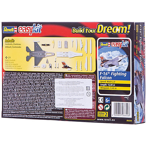 Сборка Самолет Истребитель F-16 Fighting Falcon от Revell