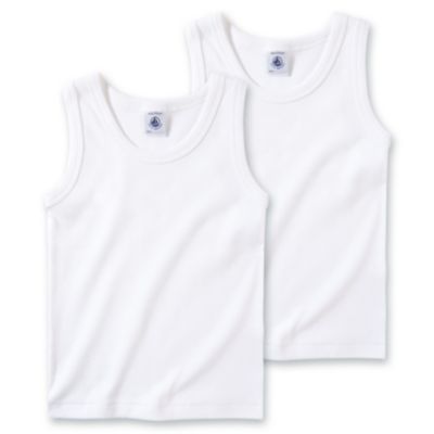 per of 3 Petit Bateau Jungen Unterhemd