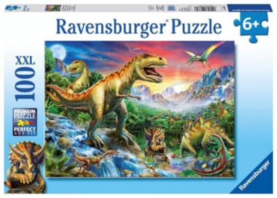 farbbild und Puzzle Dinosaurier 49 cm Karton 100 Teile 