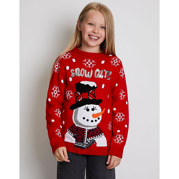Threadgirls Weihnachtspullover Snowman Pullover MiniW