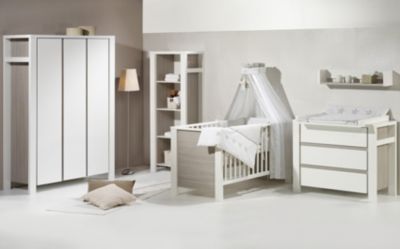 Schardt Wickelkommode MILANO PINIE Pinie silberfarbig/weiß