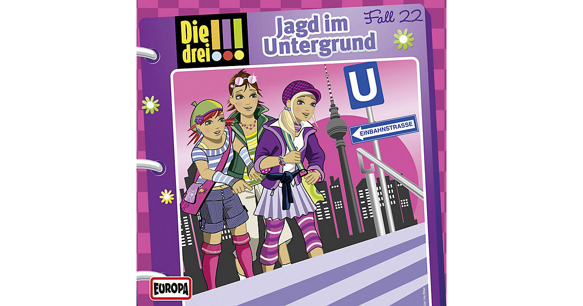 CD Die drei !!! 22 - Jagd im Untergrund Hörbuch