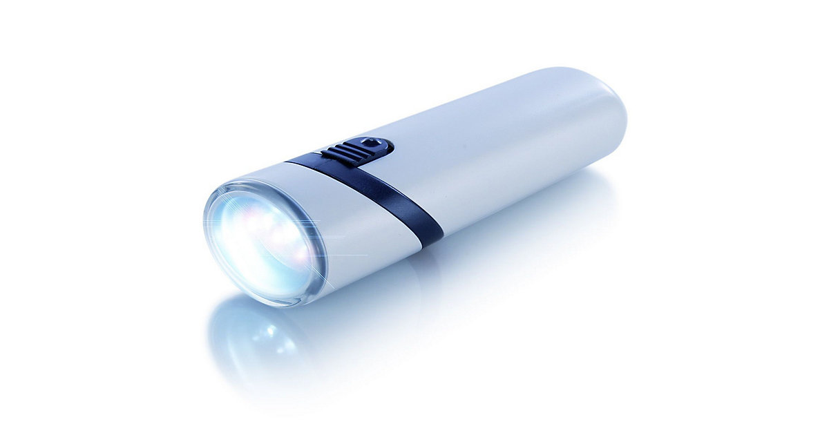 Akku- LED Taschenlampe mit schwenkbarem Leuchtkopf, wiederaufladbar