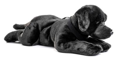 Labrador schwarz liegend 70 cm Kuscheltier Hund Uni-Toys 
