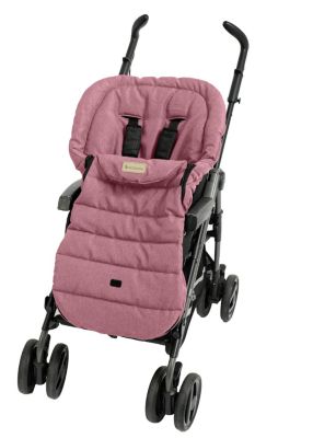Wagenanzug Wagensack für Kinderwagen und Babyschale rosa 6-12 Monate NEU! 