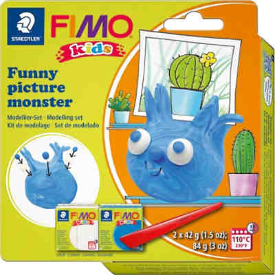 FIMO Kids Modelliermasse Set, lustige Monster
