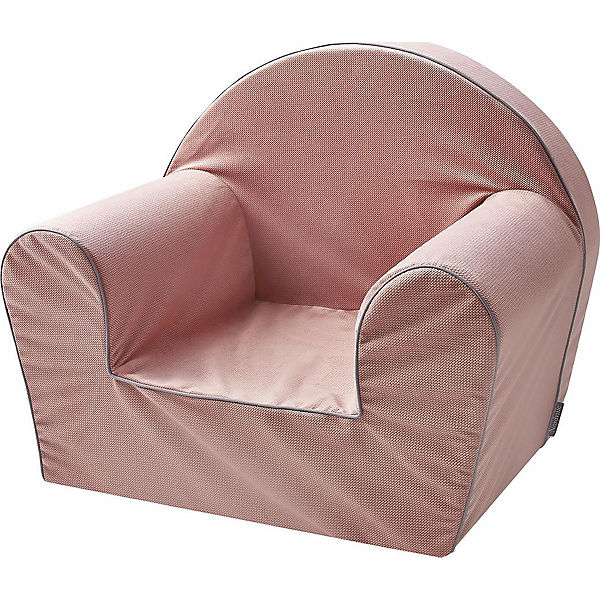 Nordville Baby Schaumstoff Sitz Weicher Stoff Baumwolle Minky | Abnehmbarer Bezug | Erstes Möbelstück Bequem Sicher Sanft | Erster Geburtstag Geschenk (Rosa)