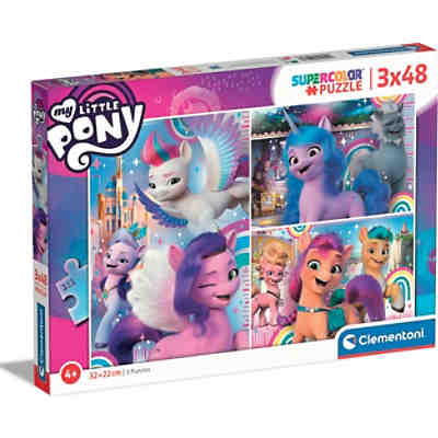 Puzzle 3 x 48 Teile, Supercolor - My little Pony