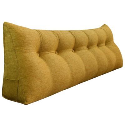 WUIOYNF Rückenkissen Keilkissen - Großes Lesekissen Mit Seitentaschen