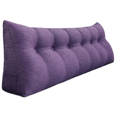 Keilkissen Kopfteil Für Queen Size – Bettlückenfüller 0-20,3 Cm, Mit 2 Seitentaschen, Weiß (152,4x25,4x15,2 Cm)