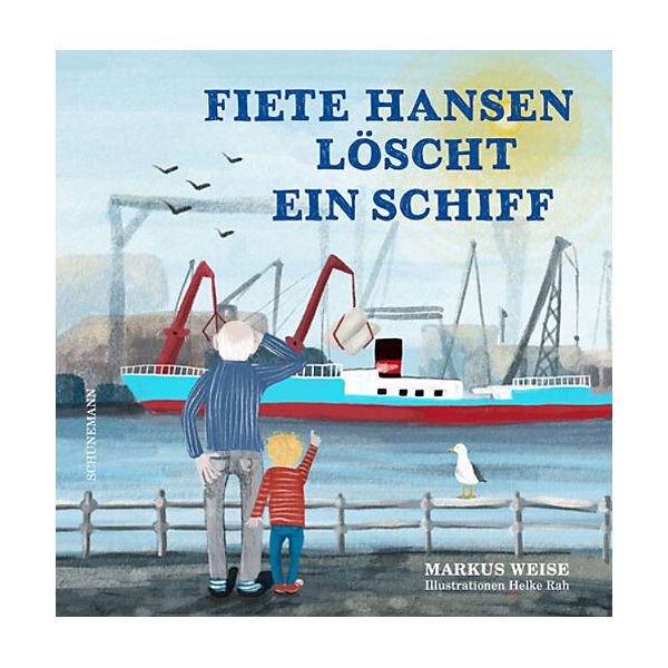 Fiete Hansen löscht ein Schiff