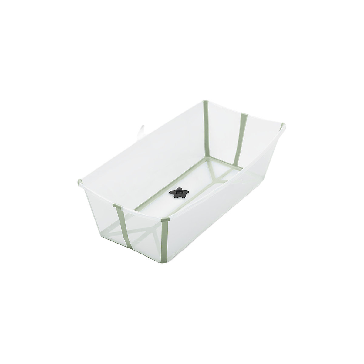 Stokke Flexi Bath® X-Large faltbare Badewanne mit hitzeempfindlichem Stöpsel Green