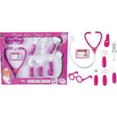 Kinder Doktorkoffer 12-teilig Arztkoffer Arzttasche Spielzeug Stethoskop Brille 
