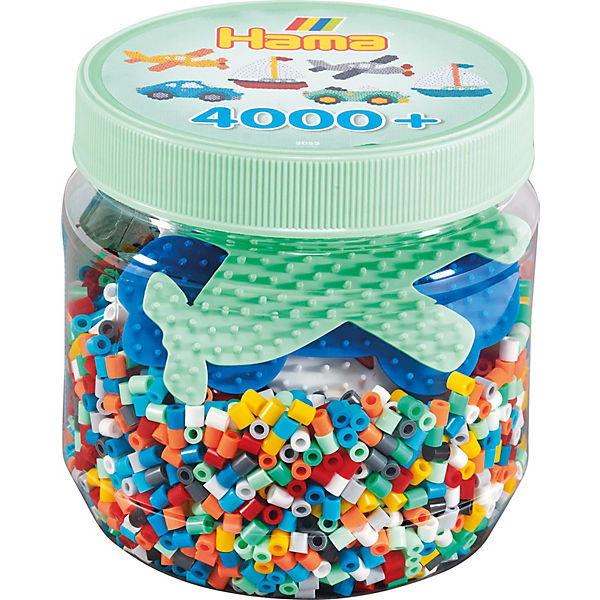 HAMA 2053 Dose mint mit 4.000 midi-Perlen & Zubehör
