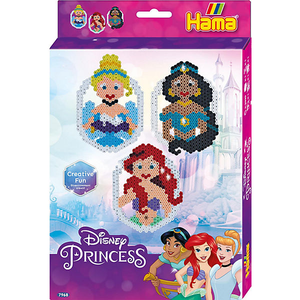 HAMA 7968 Geschenkpackung Disney Princess mit 2.000 midi-Perlen & Zubehör