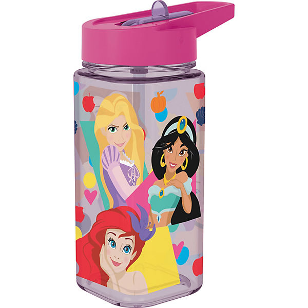 Tritan-Trinkflasche Disney Princess, 530 ml, inkl. Trinkhalm