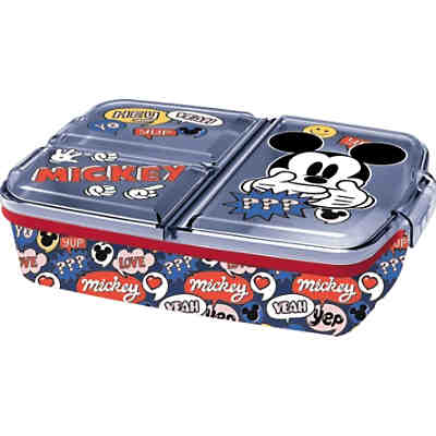 Brotdose mit 3-Fach-Unterteilung Disney Mickey Mouse