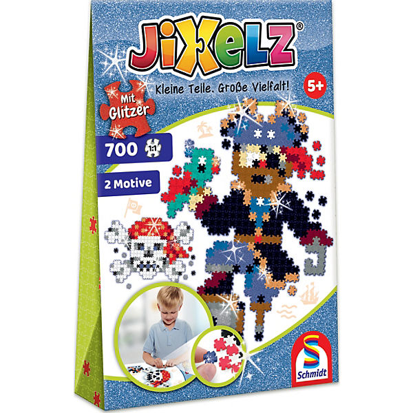 Jixelz Puzzle Funkelnder Pirat, Glitzer, 700 Teile