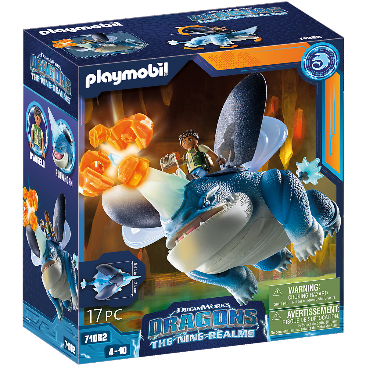 PLAYMOBIL® 71082 Dragons: The Nine Realms Plowhorn & D'Angelo