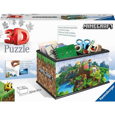 3D Puzzle 11286 - Aufbewahrungsbox Minecraft - 216 Teile - Praktischer Organizer für Minecraft Fans