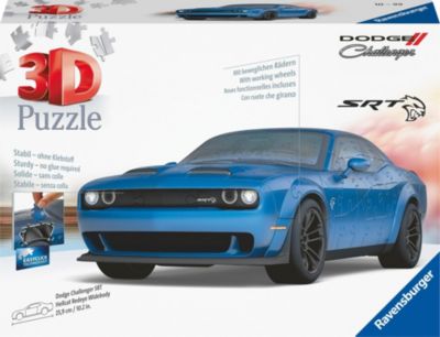 Image of 3D Puzzle 11283 - Dodge Challenger SRT Hellcat Redeye Widebody - Das stärkste Muscle Car der Welt als 3D Puzzle Auto, 108 nummerierte Kunststoff-Puzzleteile + 35 Zubehörteile