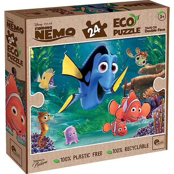 Disney Eco-Puzzle Nemo 24 Teile, Puzzlematte und Rückseite
