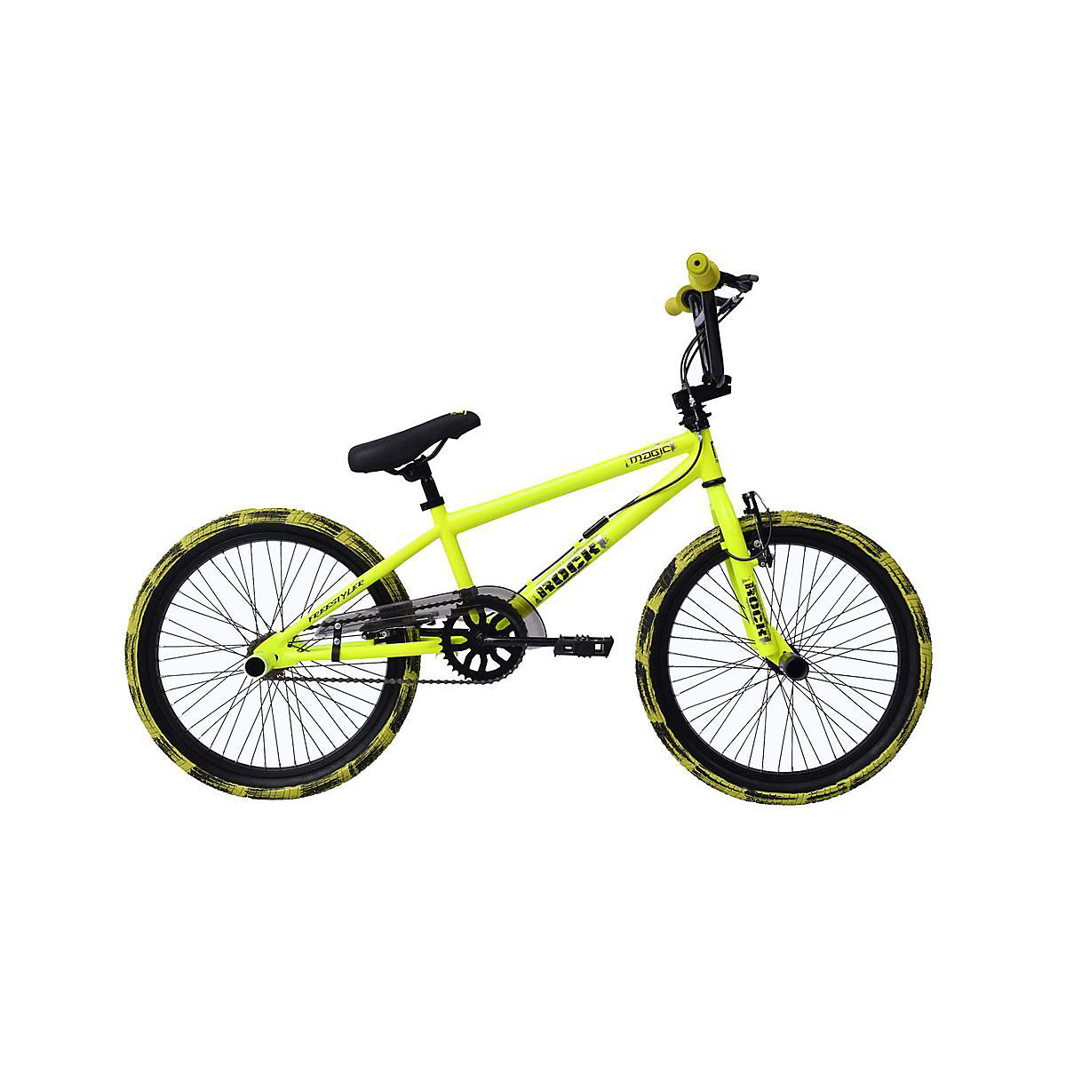 Ty-Trade 20 Zoll Jugend Fahrrad BMX 360° ROTOR Freestyle Rock GELB