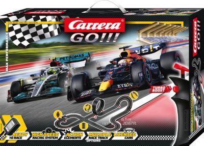 CARRERA GO!!! - Max Performance Formel 1 Autorennbahn mit Red Bull Racing  RB18 und Mercedes-AMG F1 W13 E Performance, Carrera GO | myToys
