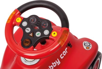 BIG Bobby Car Auto Zubehör Verkehrssound Racing Spielzeug Lenkrad mit Geräuschen 