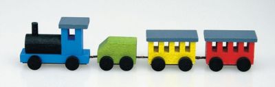 Holzspielzeug Holzeisenbahn natur  Länge 15 cm NEU Spielzeug Zug Eisenbahn 