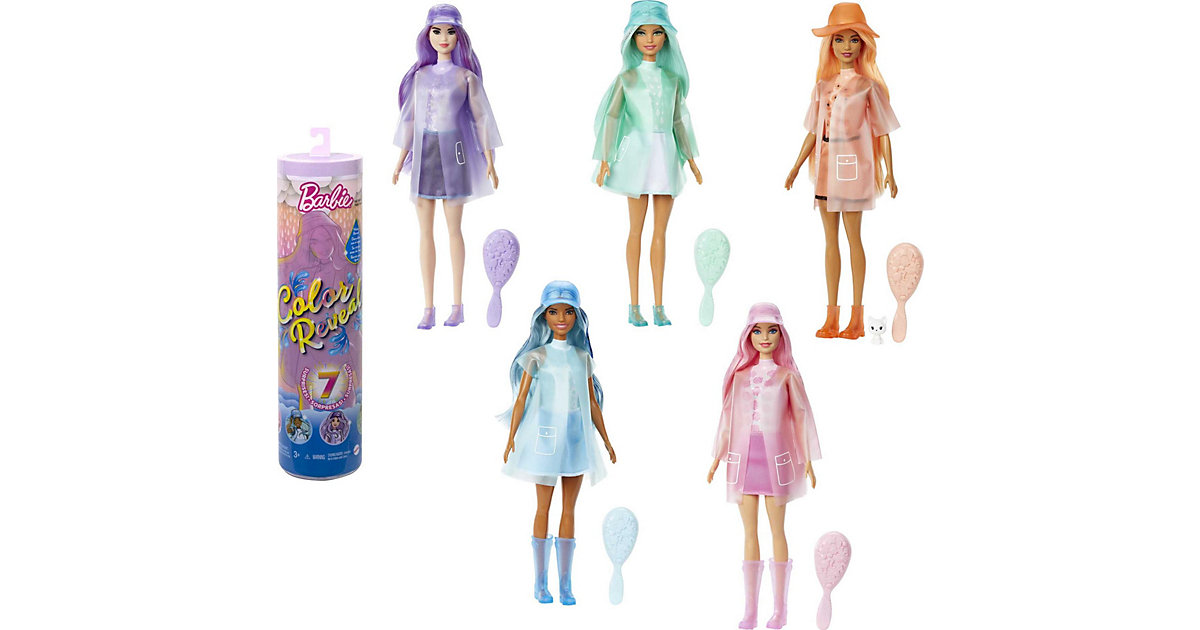 Spielzeug/Puppen: Mattel Barbie Color Reveal Rain or Shine Series Sortiment
