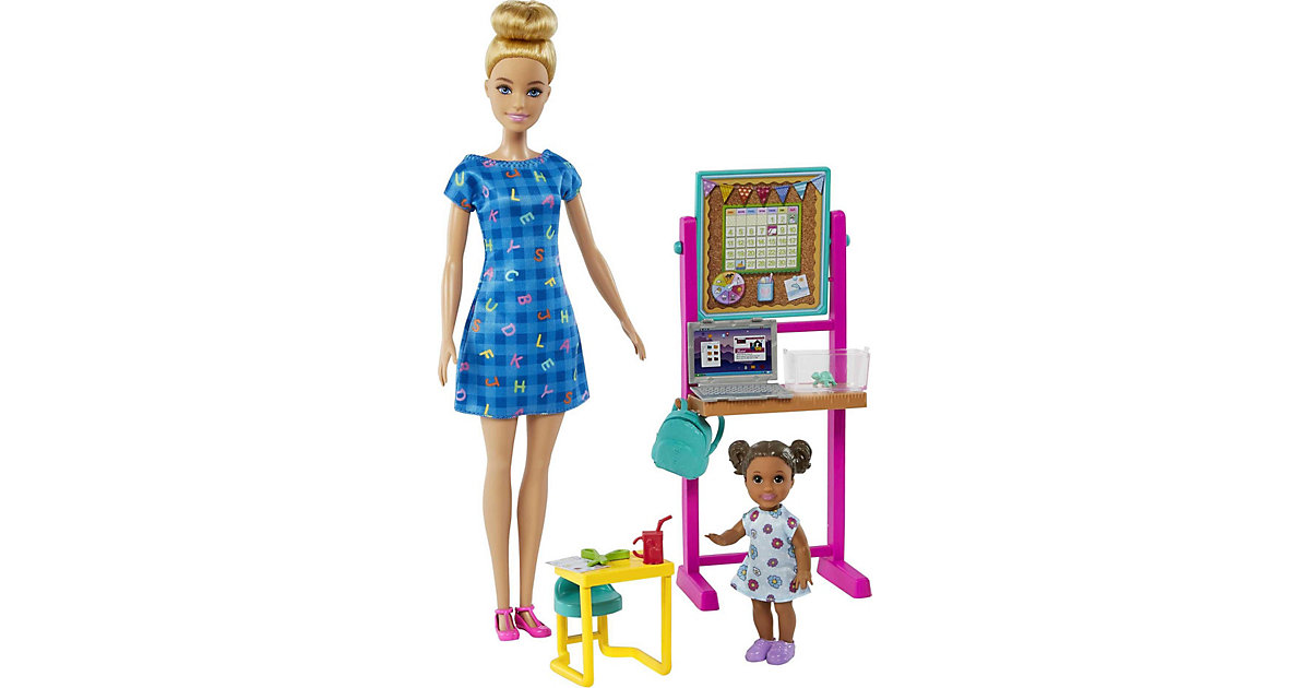 Spielzeug/Puppen: Mattel Barbie Erzieherin Spielset mit Kleinkind (blond)