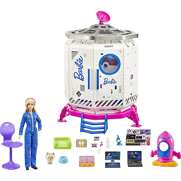 Barbie Weltraum Abenteuer Raumstation Spielset mit Puppe