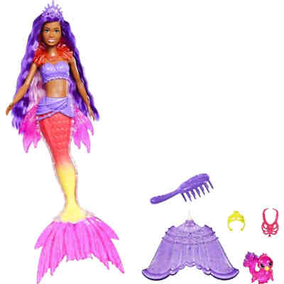 Barbie "Meerjungfrauen Power" Brooklyn Puppe (lila Haare) mit Zubehör