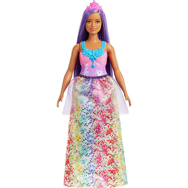 Barbie Dreamtopia Prinzessinnen-Puppe (kurvig, brünettes Haar), ab 3 Jahren