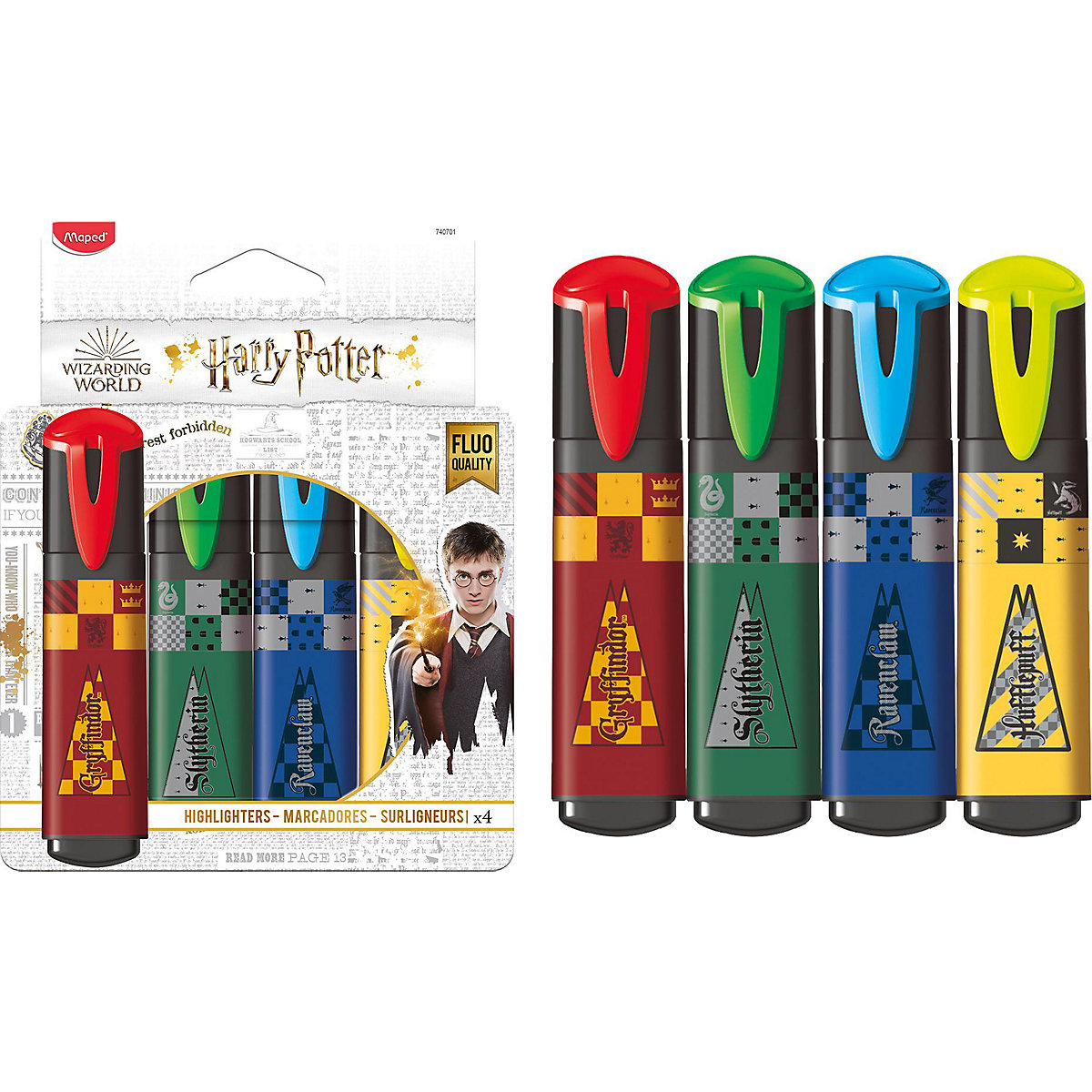 Textmarker Harry Potter 4 Farben