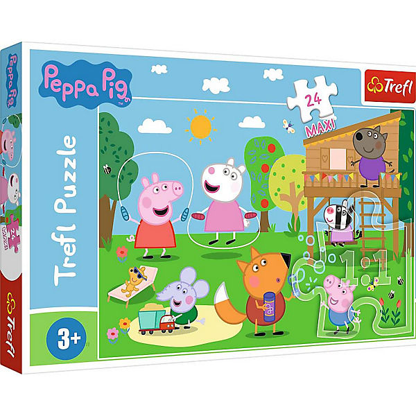 Maxi-Puzzle - Peppa Pig - Fun in the grass, 24 Teile