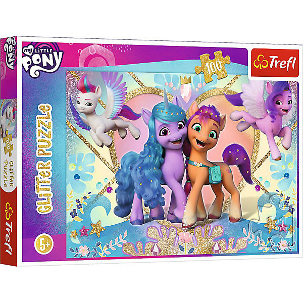 Glitzer-Puzzle - My Little Pony - Glitter Ponies, 100 Teile