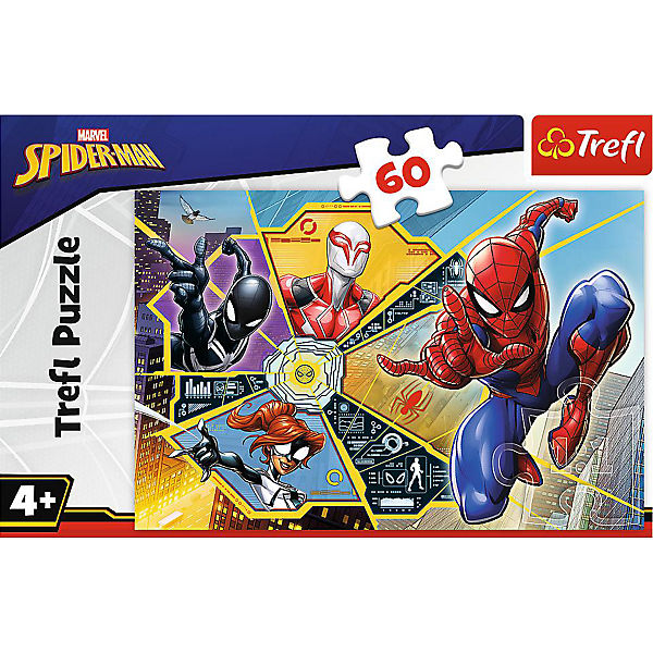 Puzzle - Disney Marvel Spiderman - On the Web, 60 Teile