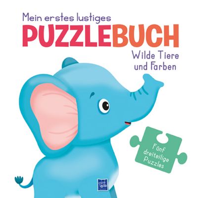 Image of Buch - Mein erstes lustiges Puzzlebuch - Wilde Tiere und Farben