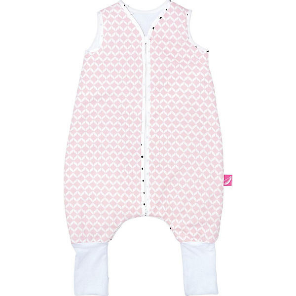 Babyschlafsack aus Baumwolle mit Beinen gefüttert - TOG 2, Größe: 1-1,5 Jahre - rosa Classic