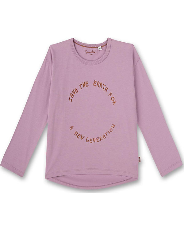 Langarmshirt für Mädchen, Organic Cotton, Sanetta PURE, dunkellila | myToys