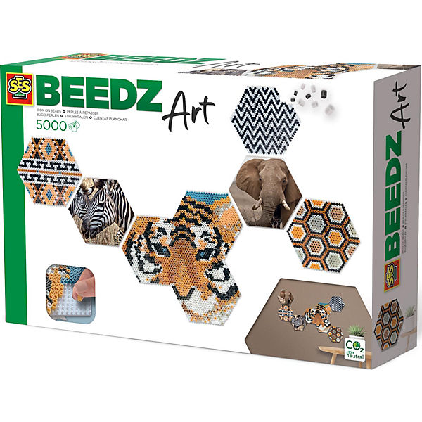 Beedz Art - Bügelperlenset Hex tiles Safari