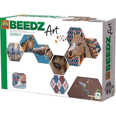 Beedz Art - Bügelperlenset Hex tiles Pferde