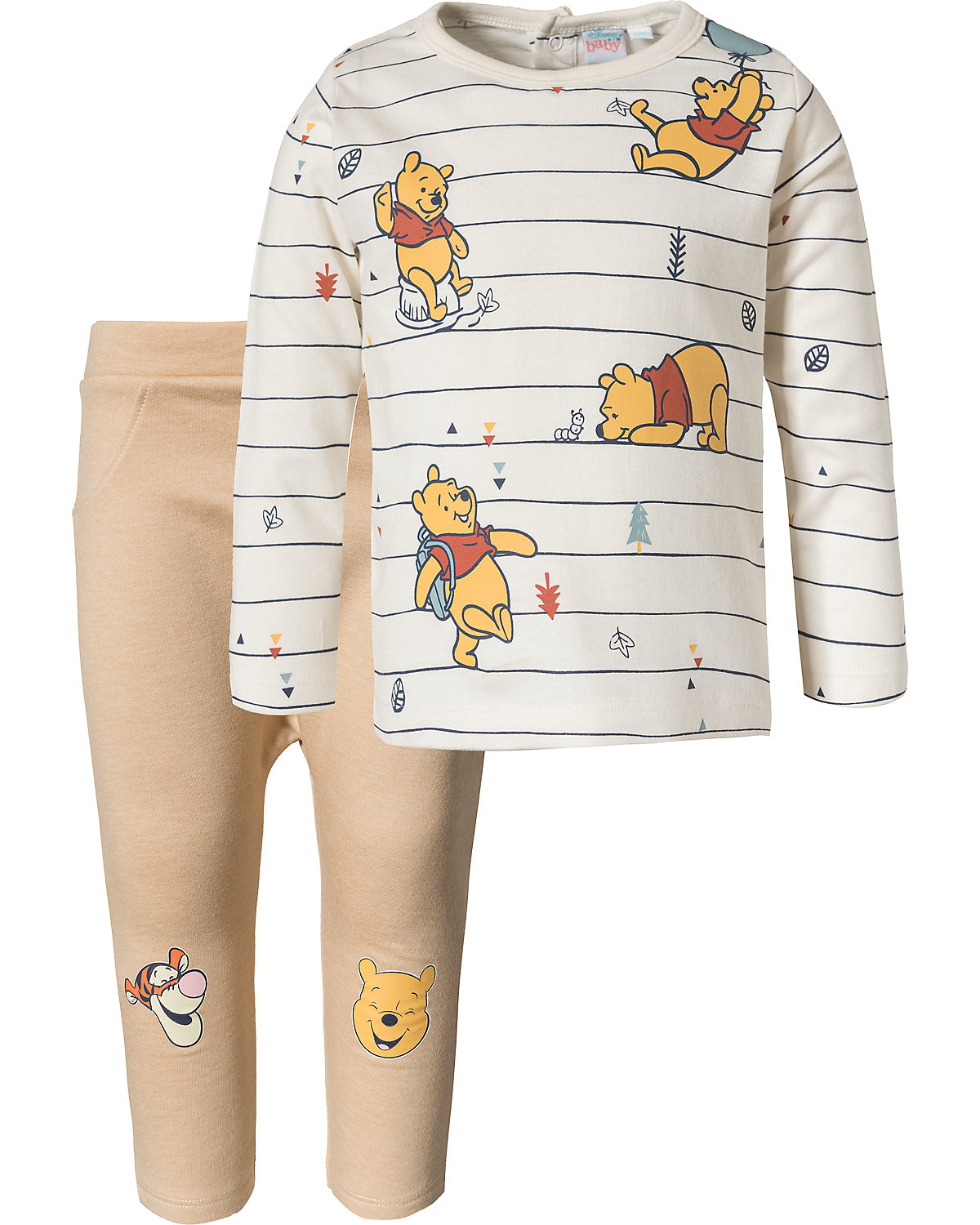 Disney Winnie Puuh Baby Set Langarmshirt + Jogginghose für Jungen