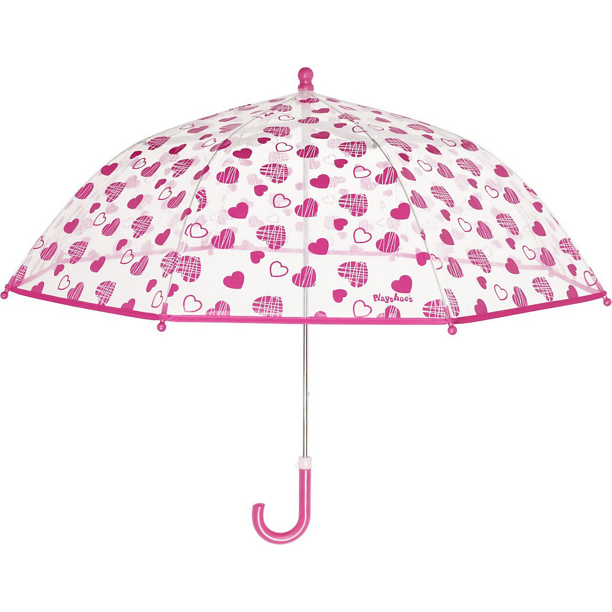 Playshoes Regenschirm Herzchen Regenschirme für Mädchen